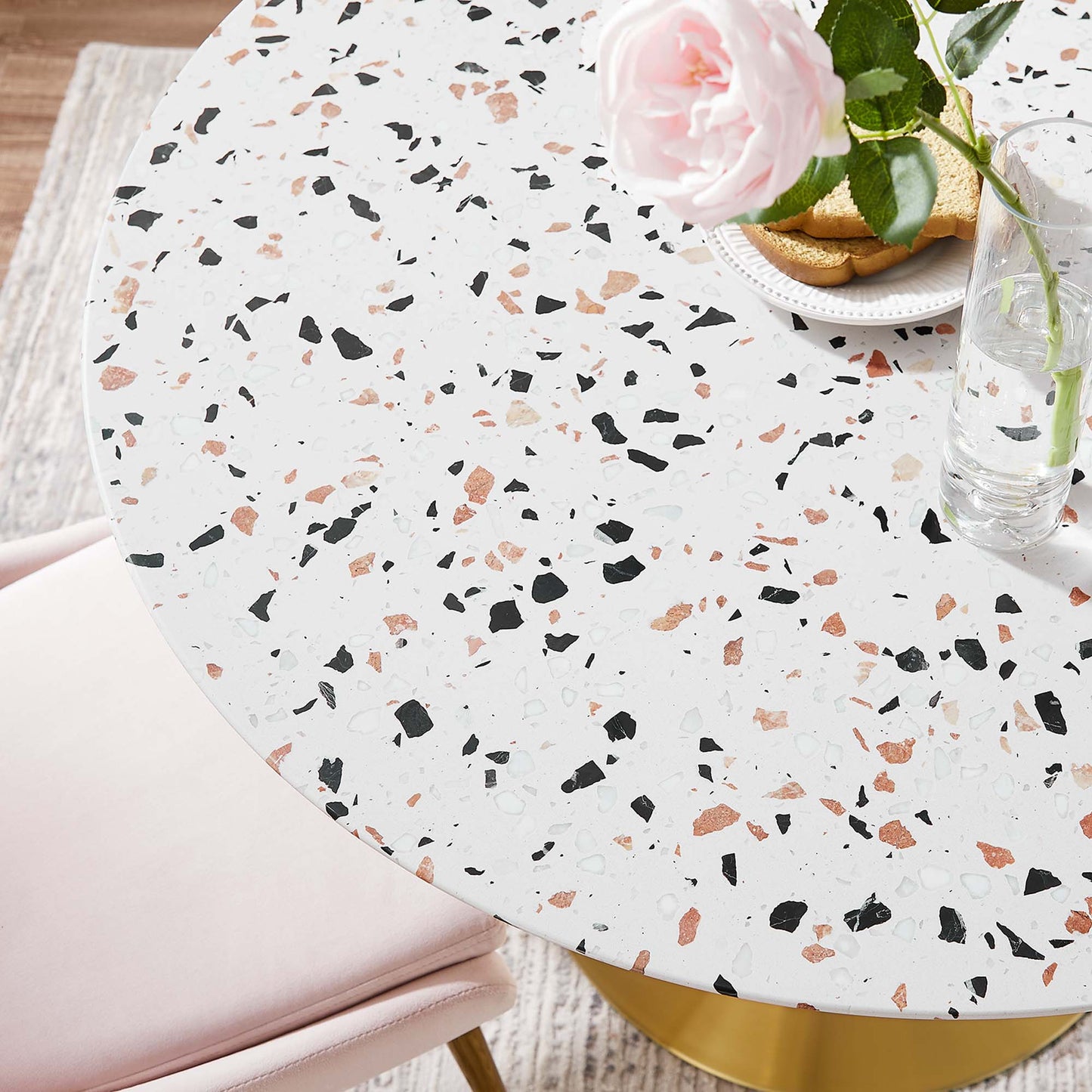 Lippa 40" Round Terrazzo Dining Table