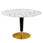 Zinque 47" Round Terrazzo Dining Table