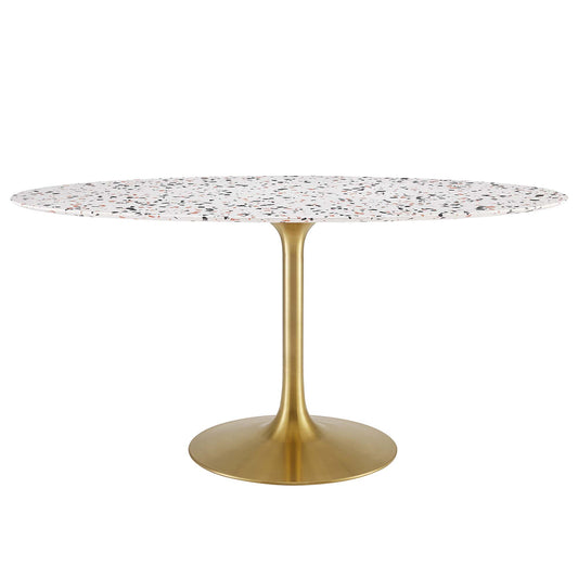 Lippa 60" Oval Terrazzo Dining Table