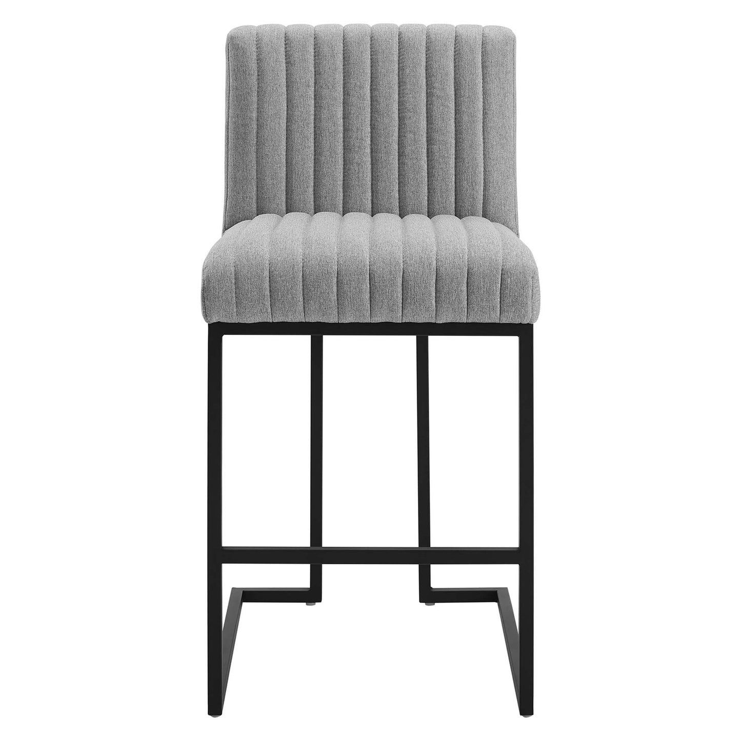 Lot de 2 tabourets de bar en tissu capitonné Indulge Channel par Modway