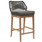 Wellspring Outdoor Patio Teak Wood Bar Stool