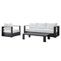 Tahoe 3-Piece Outdoor Patio Powder-Coated Aluminum Set