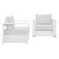 Tahoe 2-Piece Outdoor Patio Powder-Coated Aluminum Armchair Set