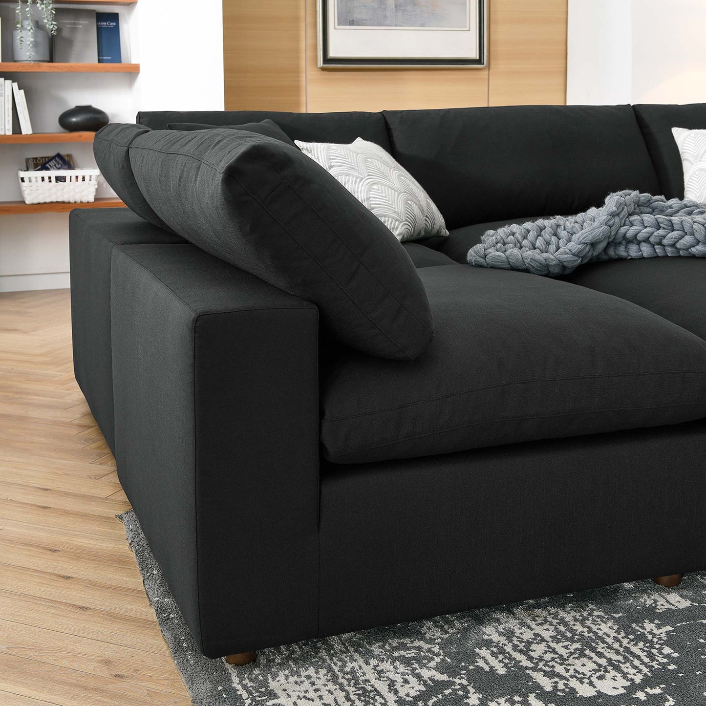 Commix 6-Piece Down Filled Overstuffed Sectional Sofa