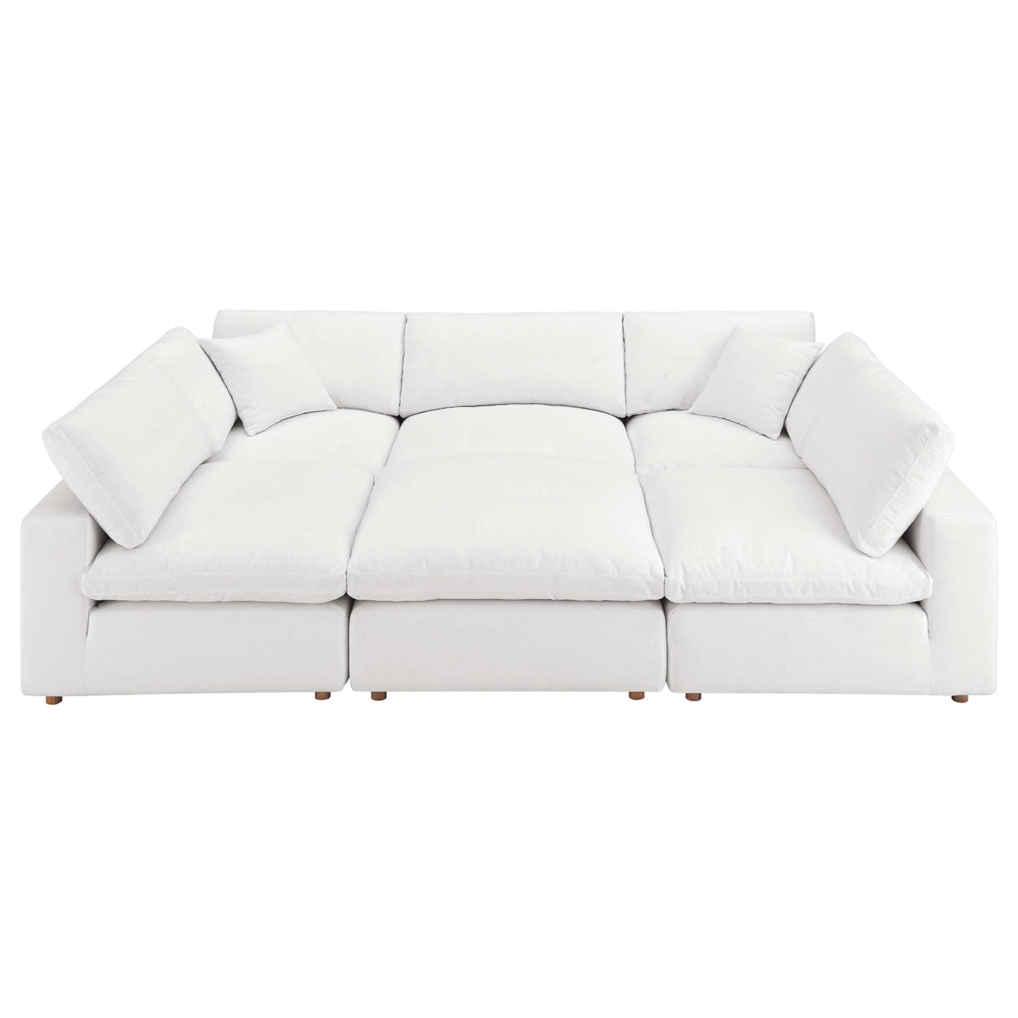 Commix 6-Piece Down Filled Overstuffed Sectional Sofa