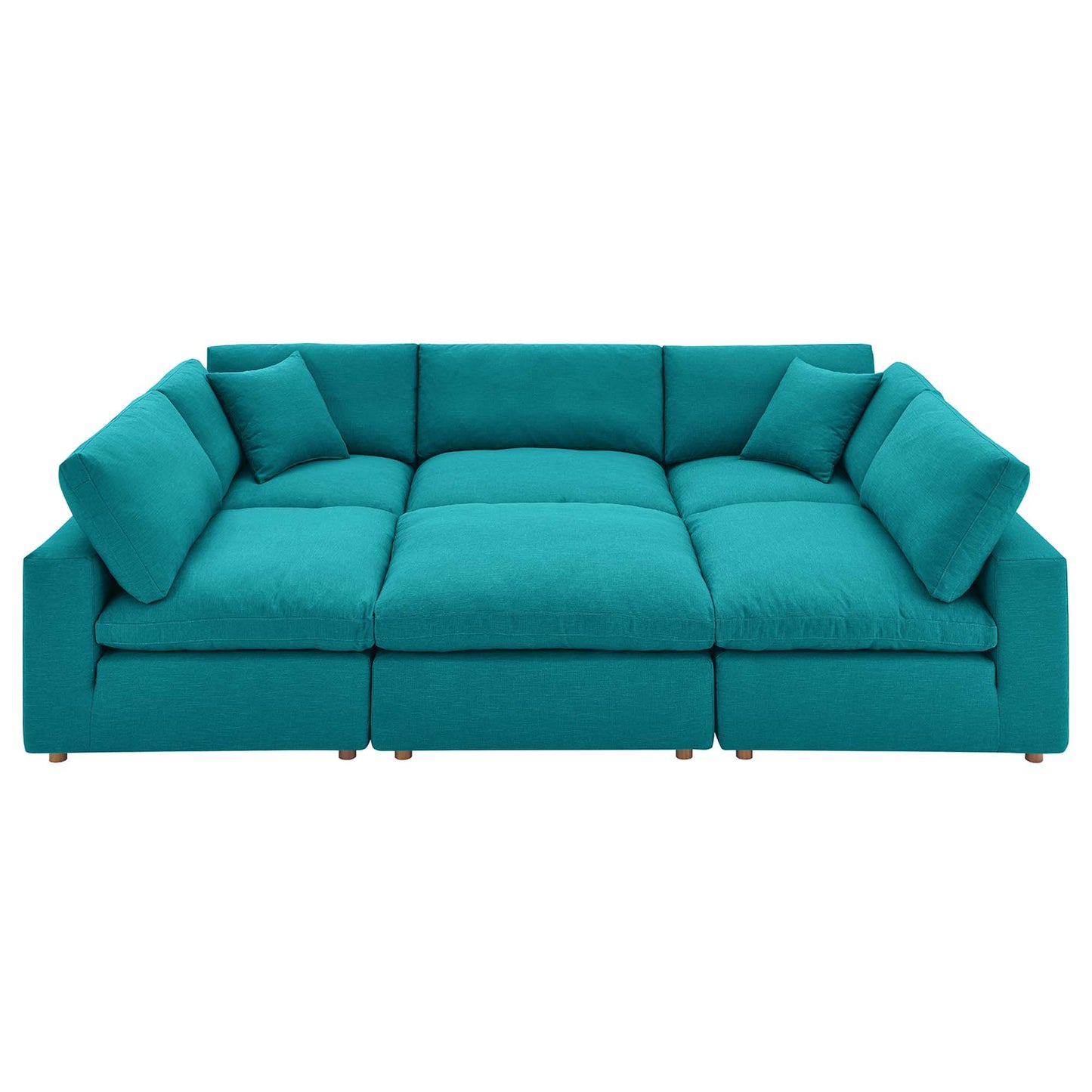 Commix 6-Piece Down Filled Overstuffed Sectional Sofa