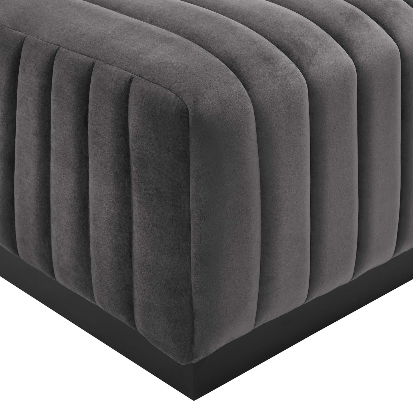 Conjure 4-Piece Channel Tufted Performance Velvet Sectional