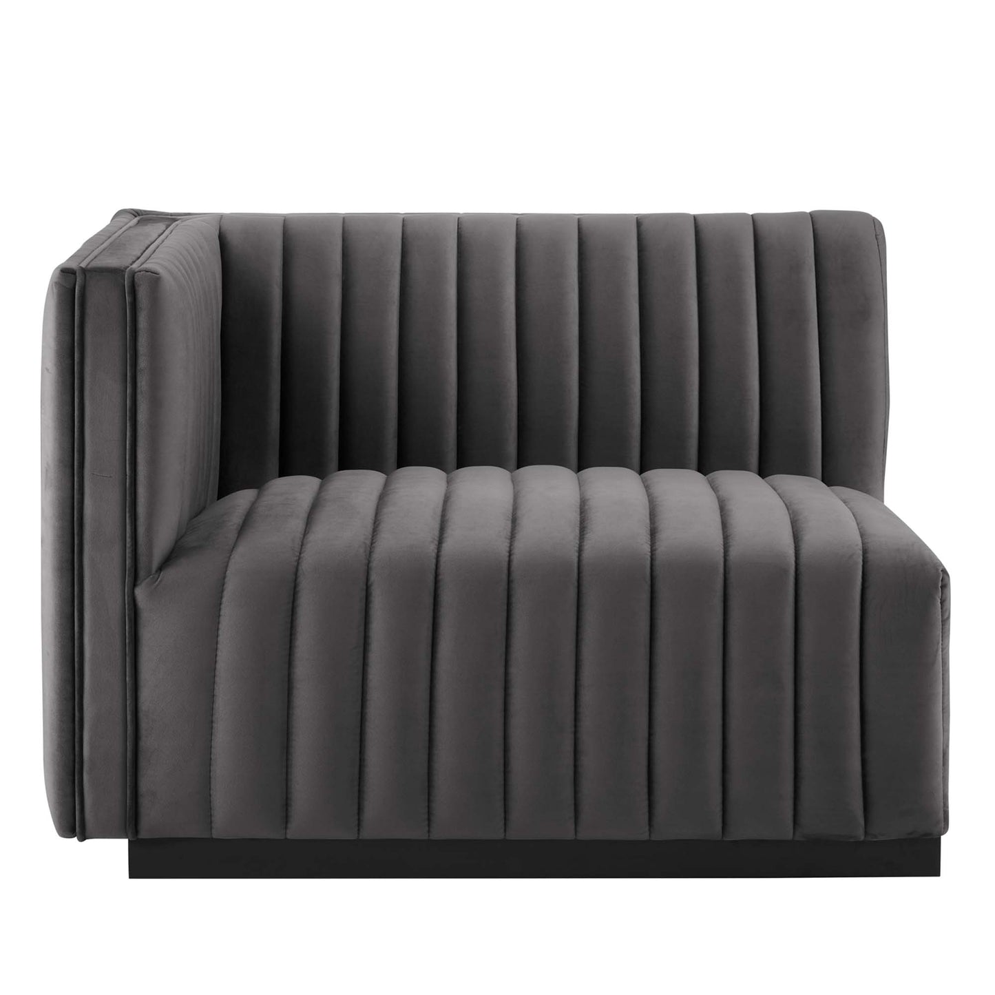 Conjure 4-Piece Channel Tufted Performance Velvet Sofa