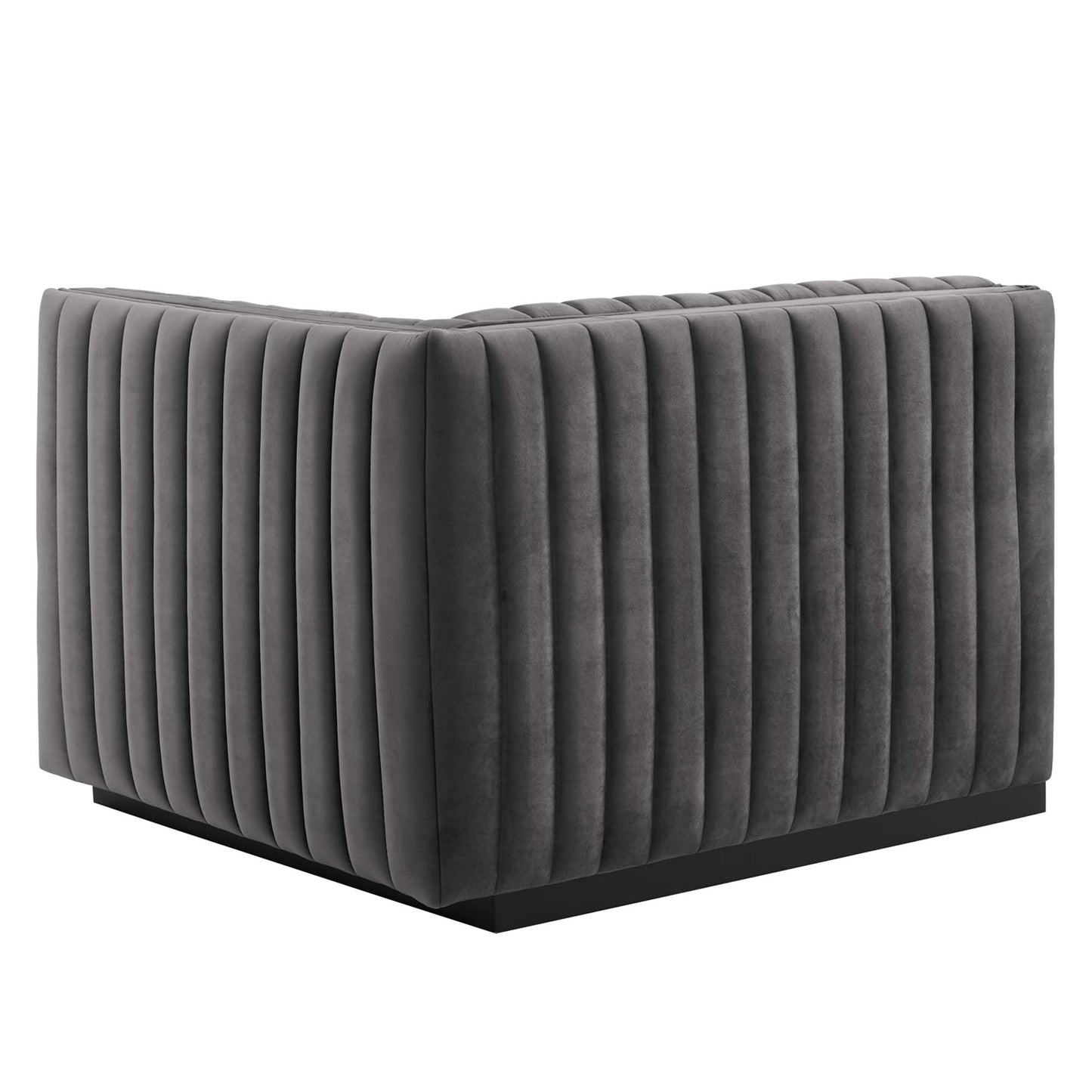 Conjure 4-Piece Channel Tufted Performance Velvet Sofa