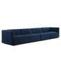 Conjure 4-Piece Channel Tufted Performance Velvet Sofa