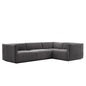 Conjure 4-Piece Channel Tufted Performance Velvet Sectional