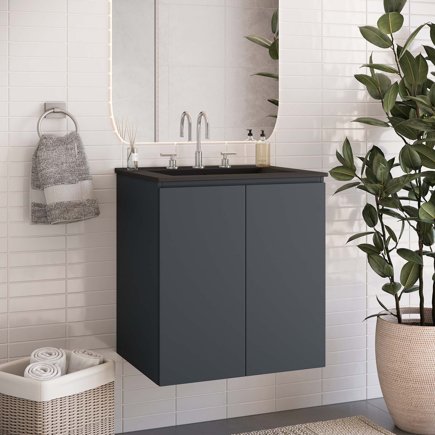 Mueble de baño de pared Bryn de 24" de Modway