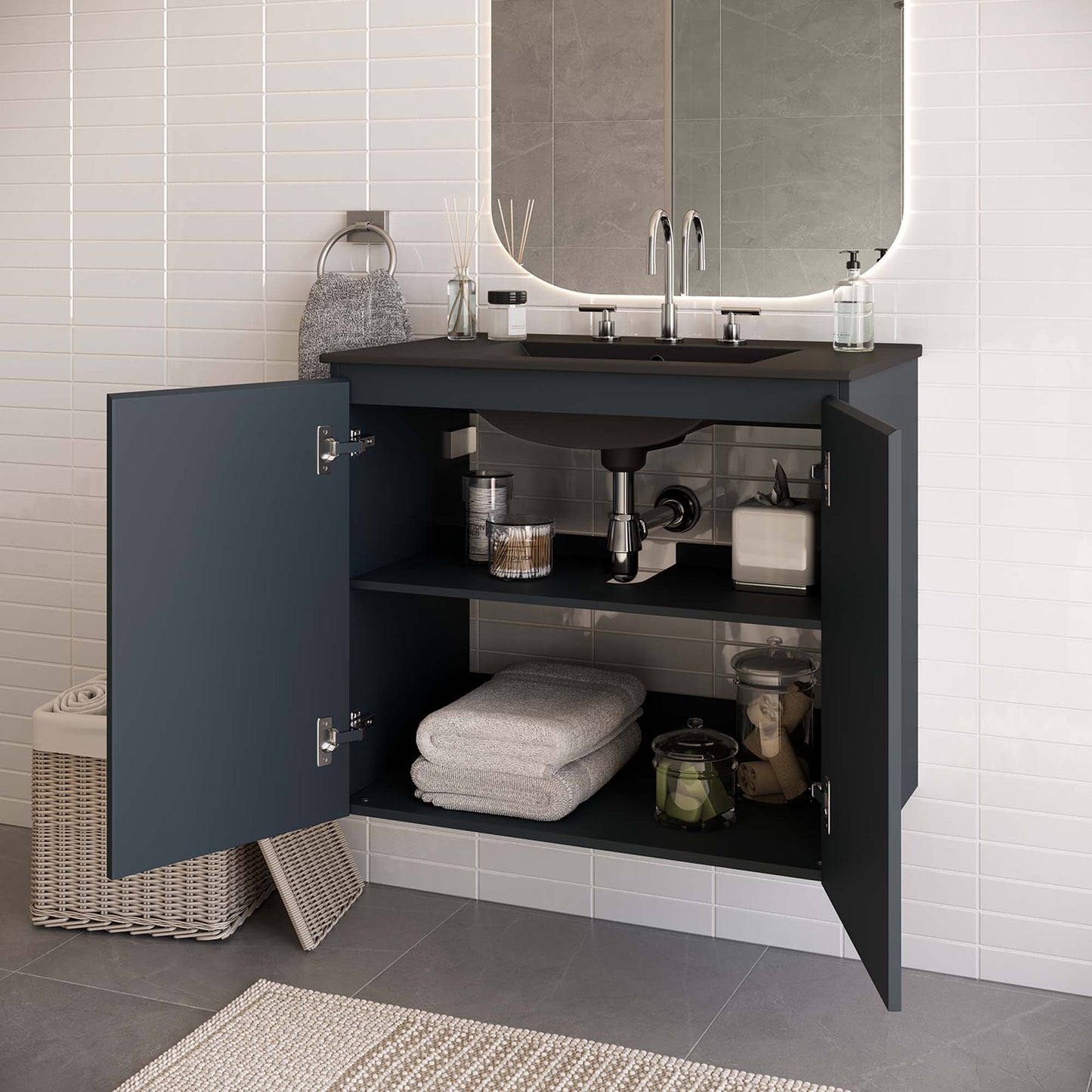 Mueble de baño de pared Bryn de 30" de Modway