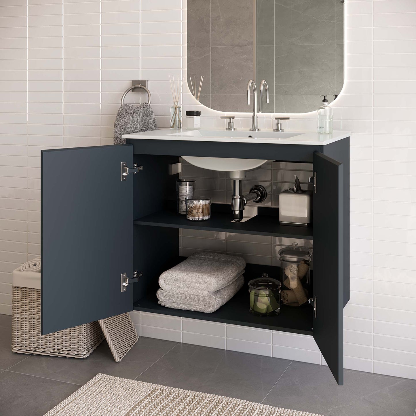 Mueble de baño de pared Bryn de 30" de Modway