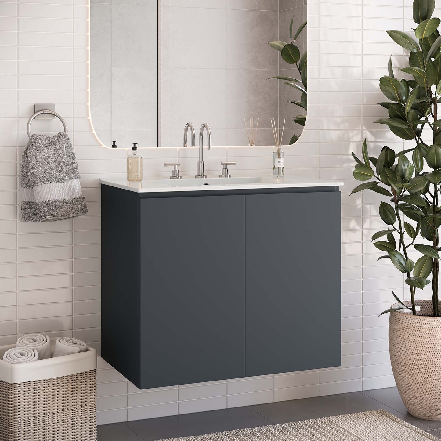 Mueble de baño de pared Bryn de 30" de Modway