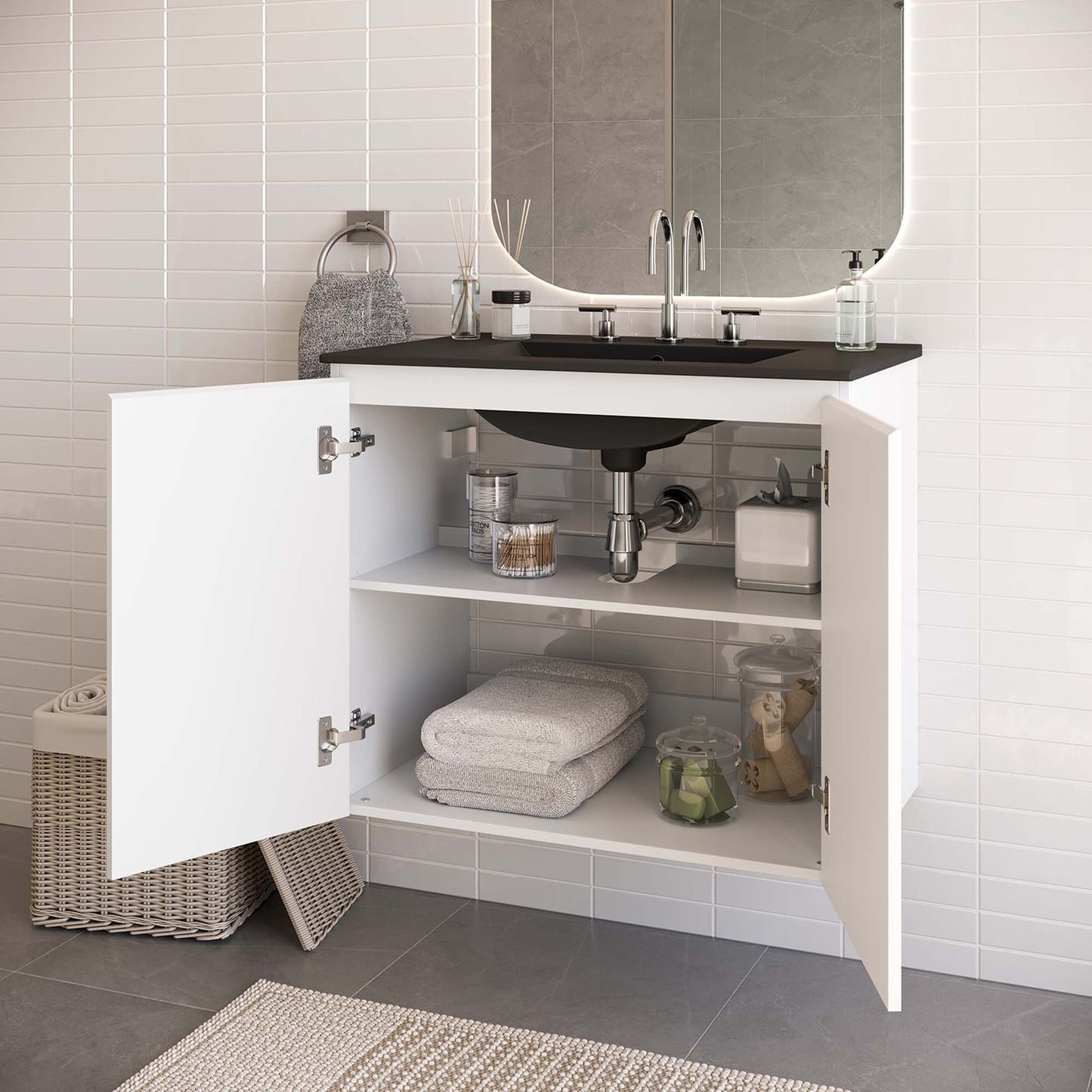 Mueble de baño de pared Bryn de 30" de Modway