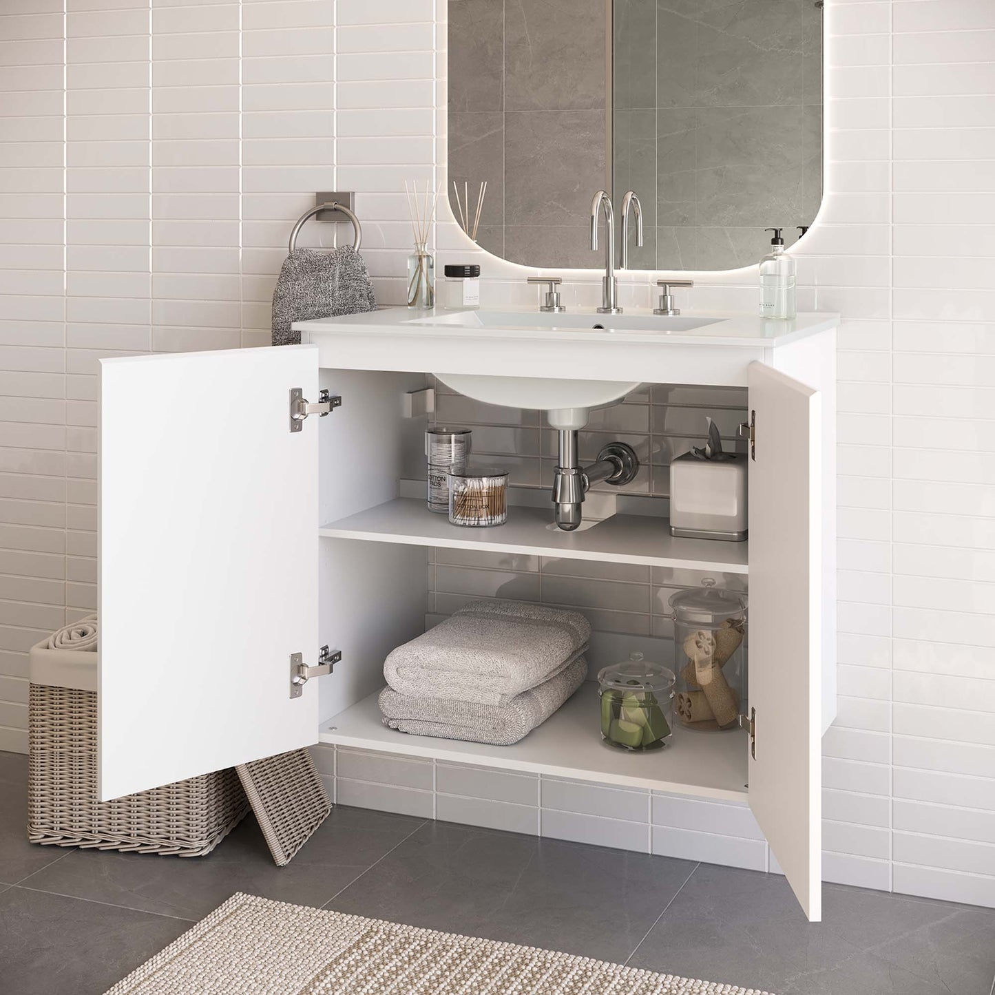 Mueble de baño de pared Bryn de 30" de Modway