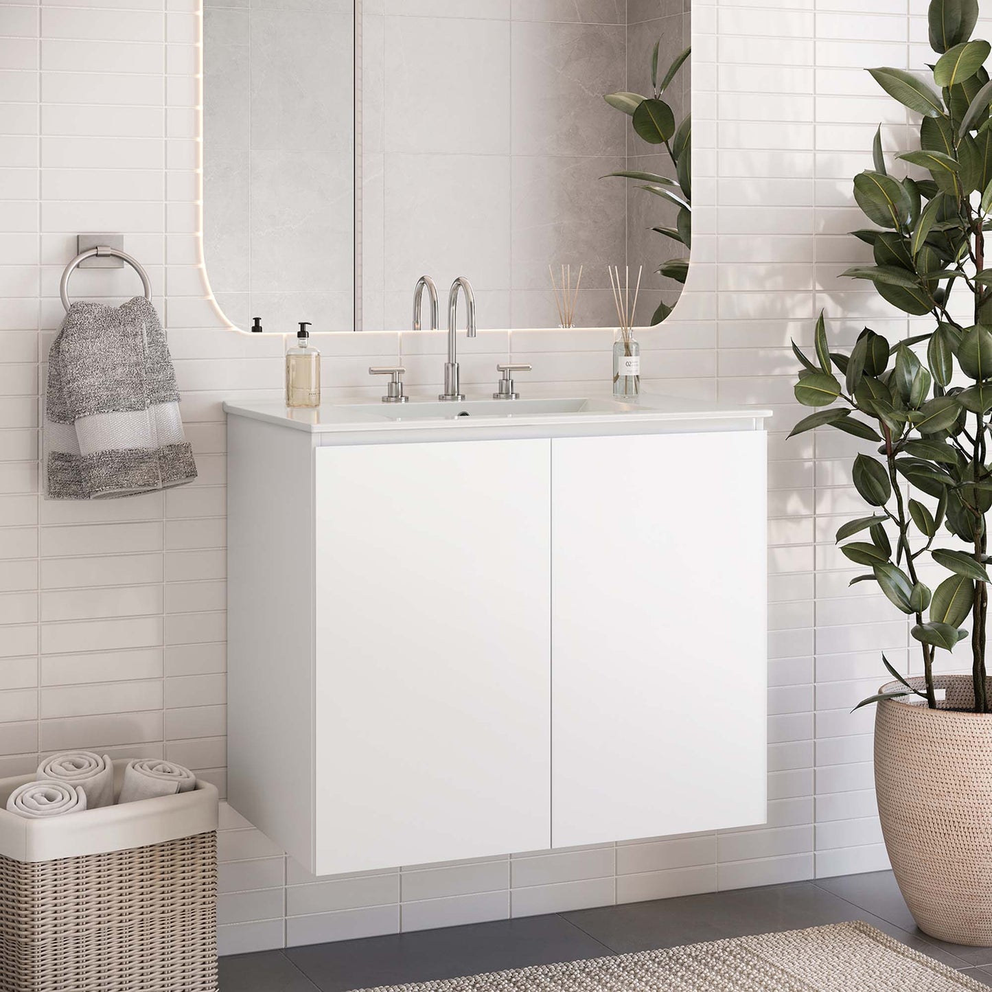 Mueble de baño de pared Bryn de 30" de Modway