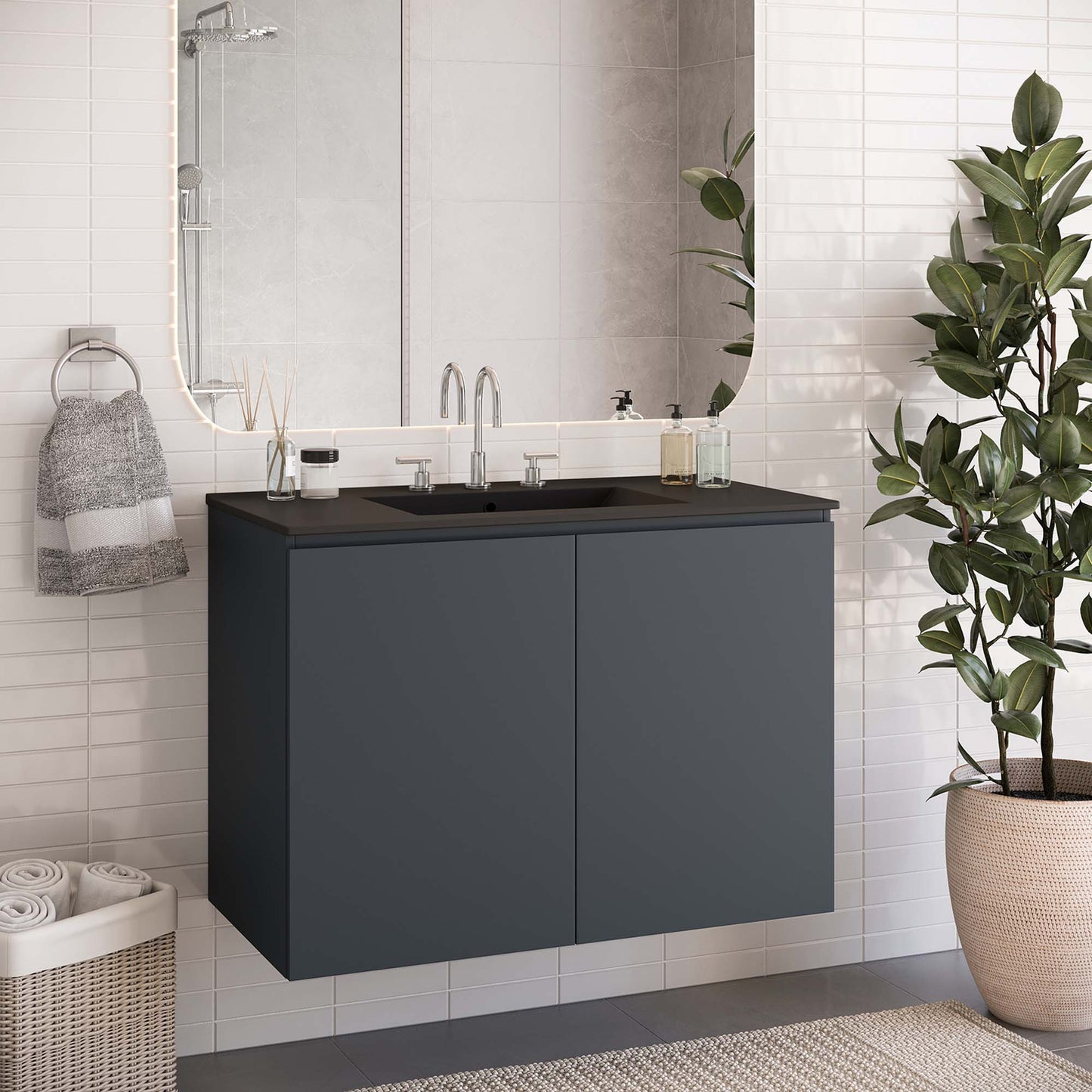 Mueble de baño de pared Bryn de 36" de Modway