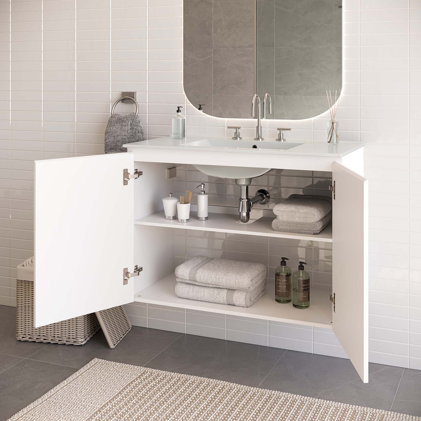 Mueble de baño de pared Bryn de 36" de Modway