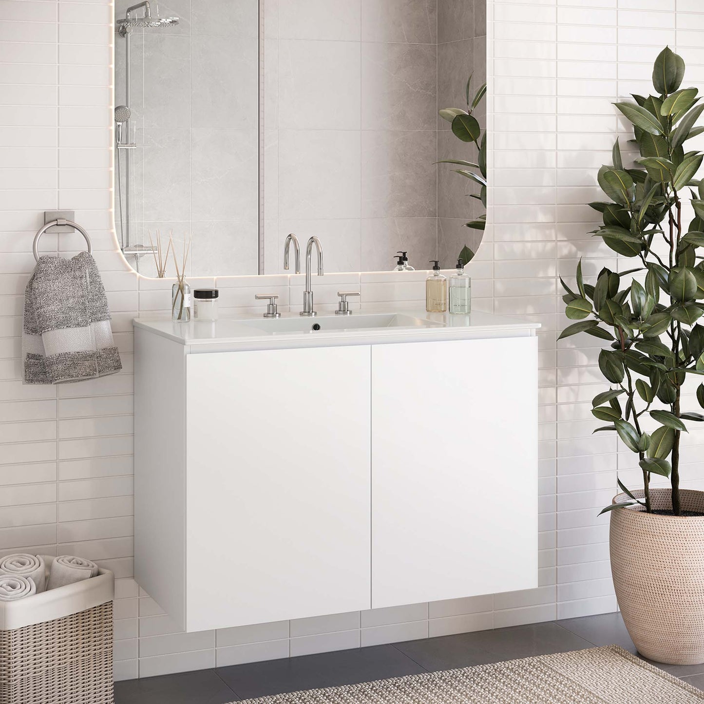 Mueble de baño de pared Bryn de 36" de Modway