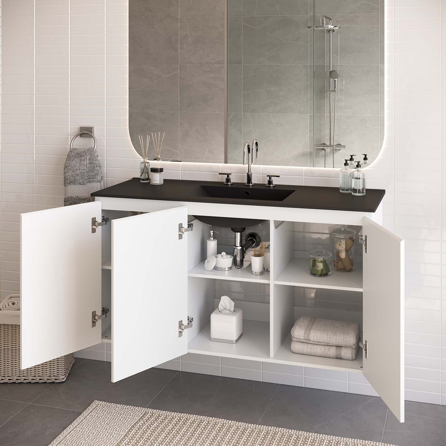 Mueble de baño de pared Bryn de 48" de Modway