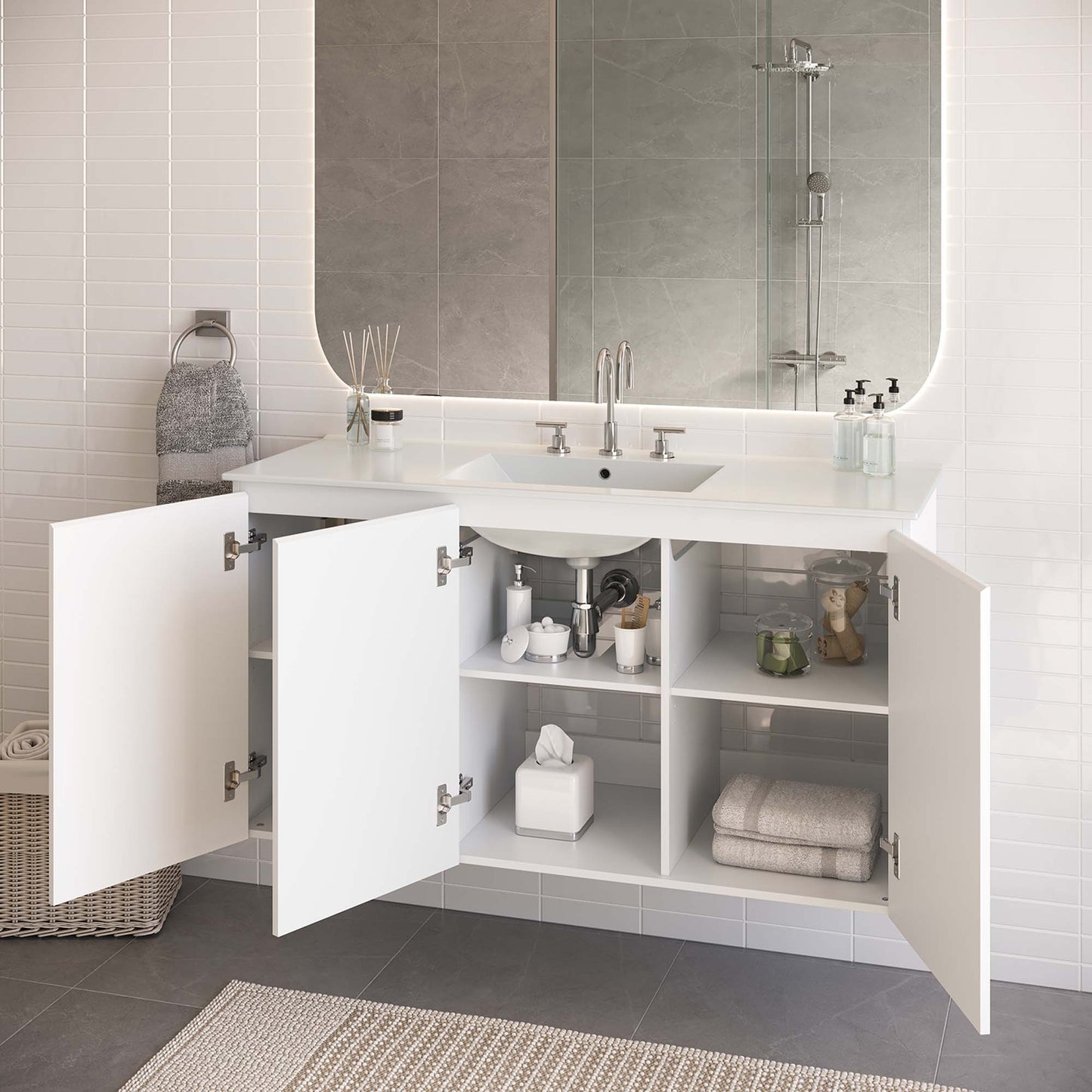 Mueble de baño de pared Bryn de 48" de Modway