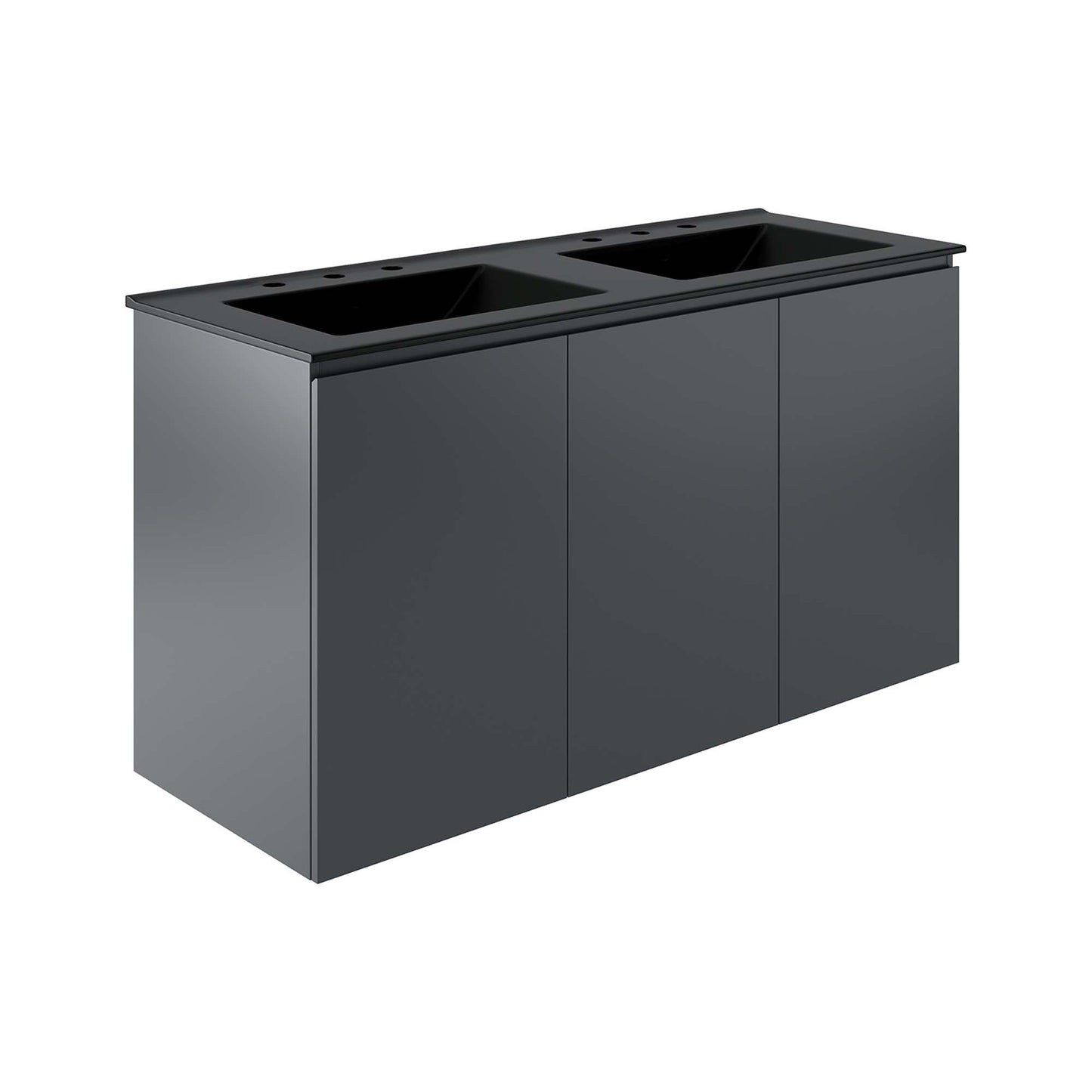 Bryn 48" Wall-Mount Double Sink Bathroom Vanity