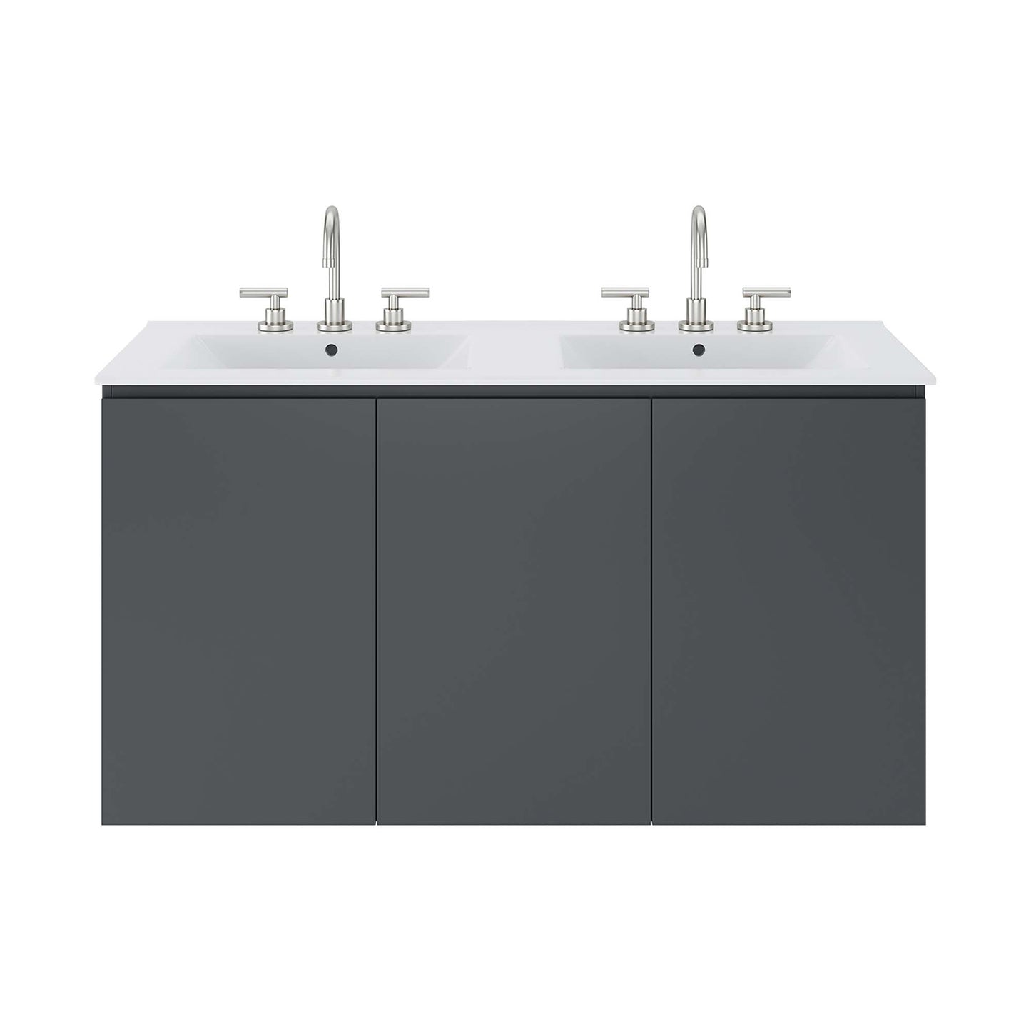 Bryn 48" Wall-Mount Double Sink Bathroom Vanity