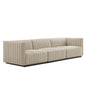 Conjure Channel Tufted Upholstered Fabric Sofa