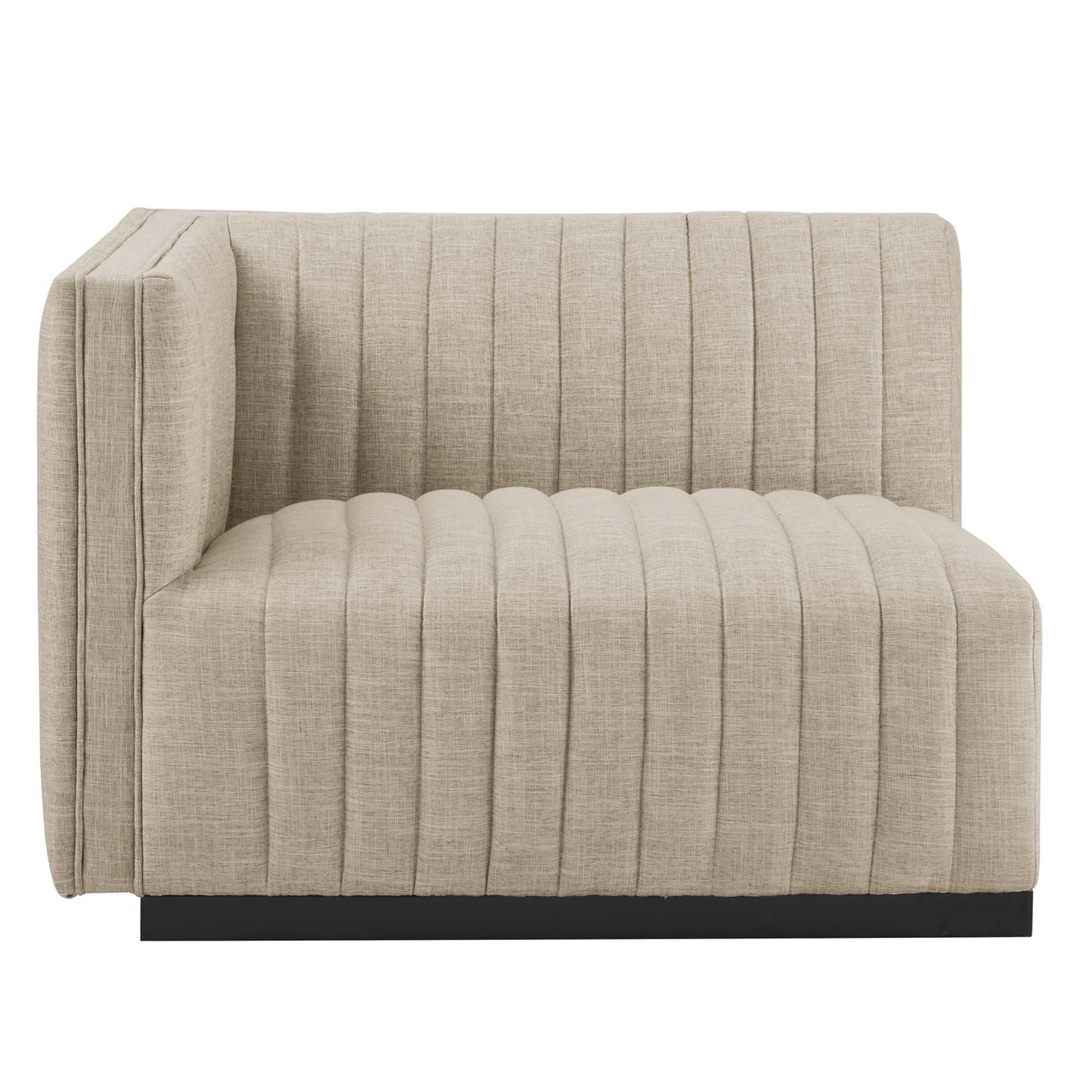 Conjure Channel Tufted Upholstered Fabric Sofa