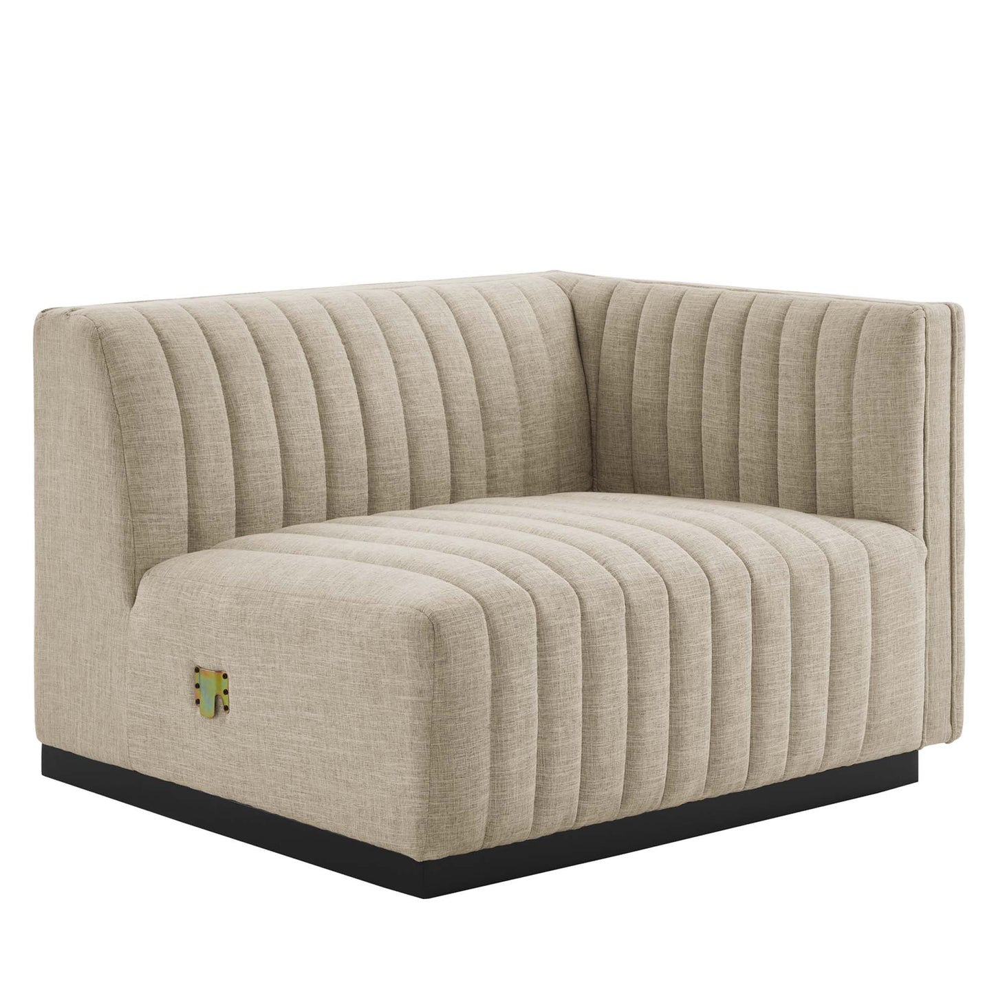 Conjure Channel Tufted Upholstered Fabric Sofa