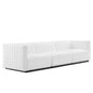 Conjure Channel Tufted Upholstered Fabric Sofa