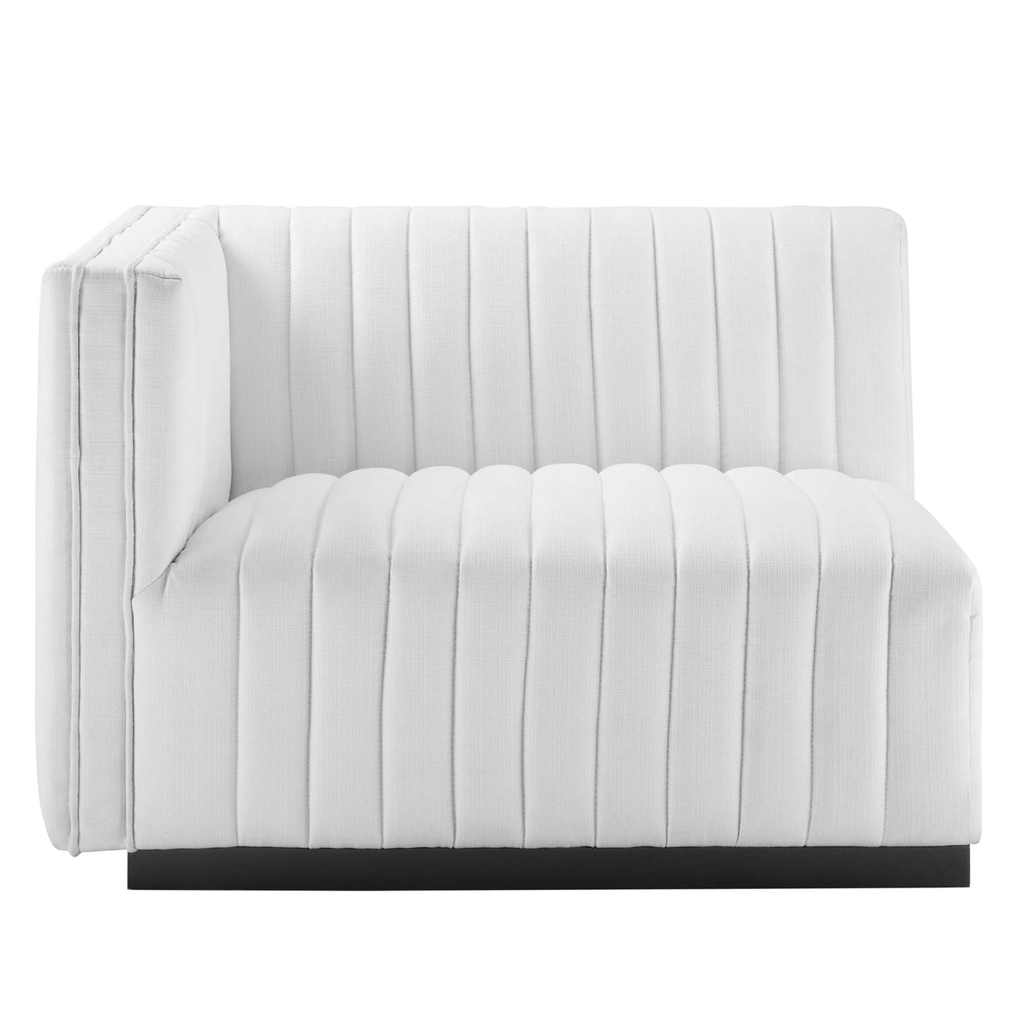 Conjure Channel Tufted Upholstered Fabric Sofa