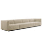 Conjure 4-Piece Channel Tufted Upholstered Fabric Sofa