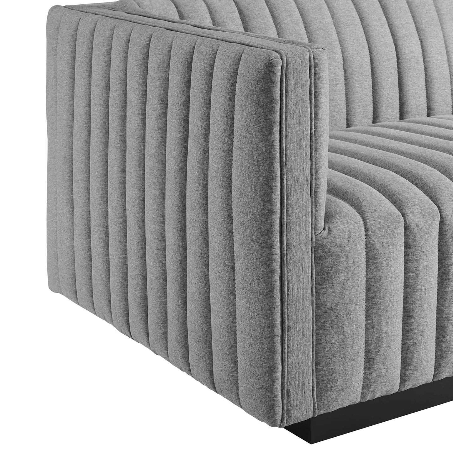 Conjure 4-Piece Channel Tufted Upholstered Fabric Sofa