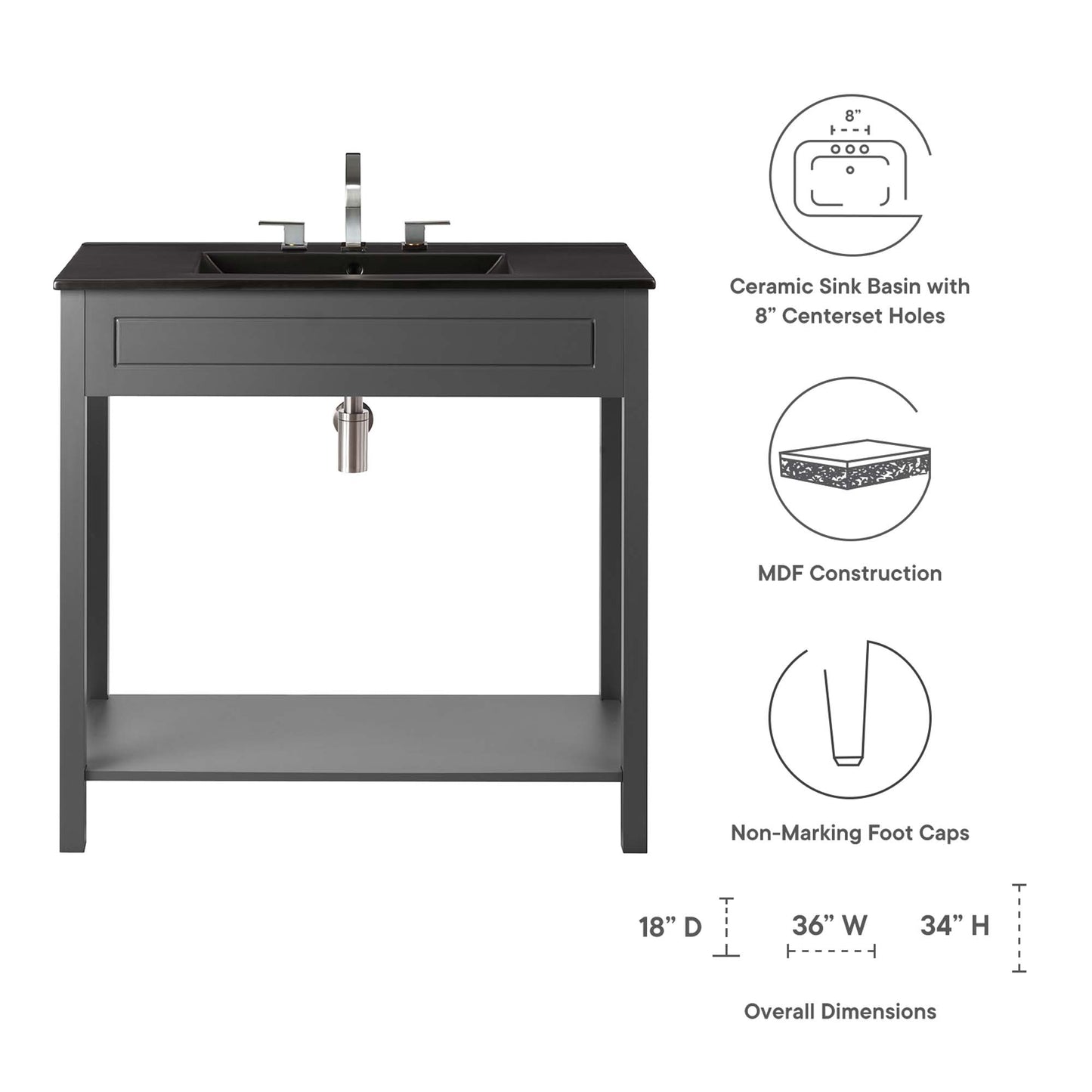 Altura 36" Bathroom Vanity