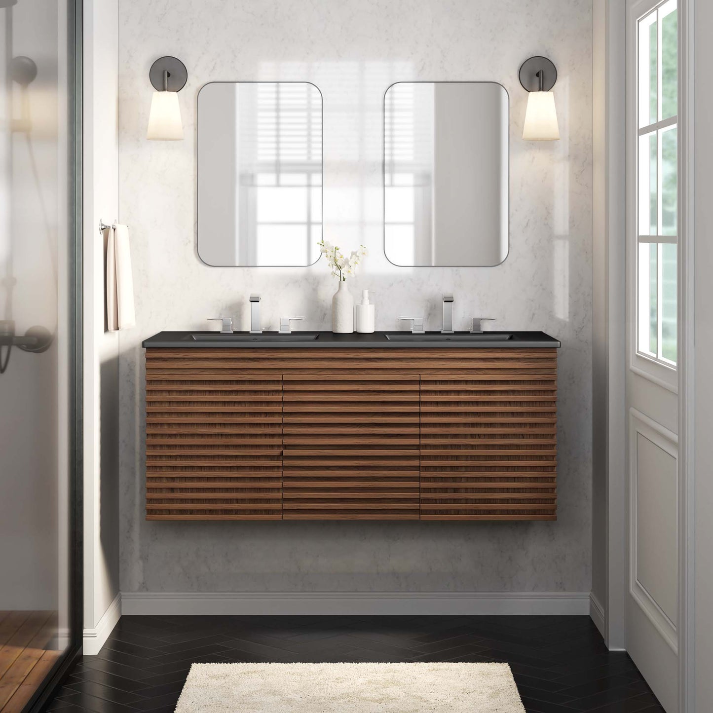 Render 48" Wall-Mount Bathroom Vanity