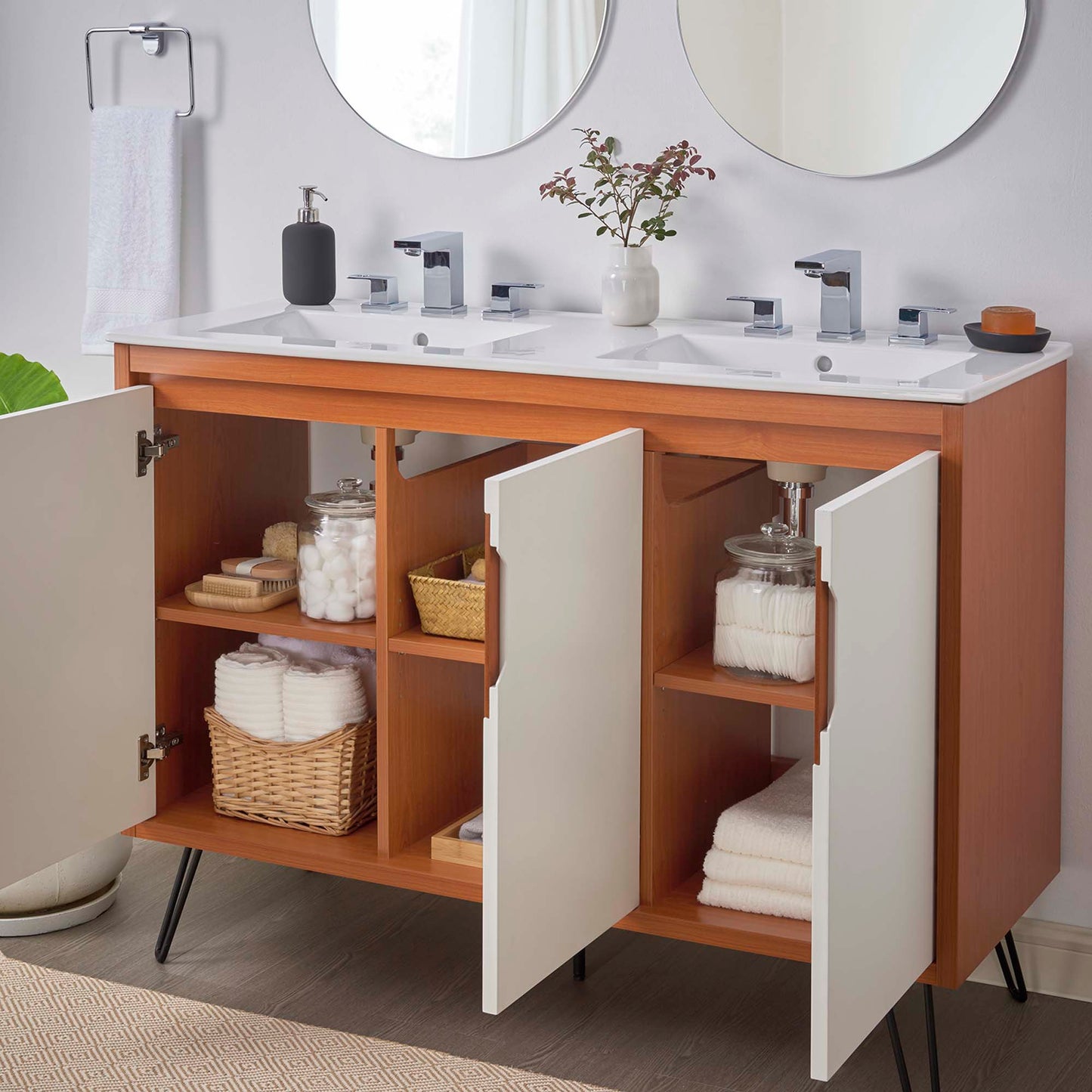 Energize 48" Double Sink Bathroom Vanity