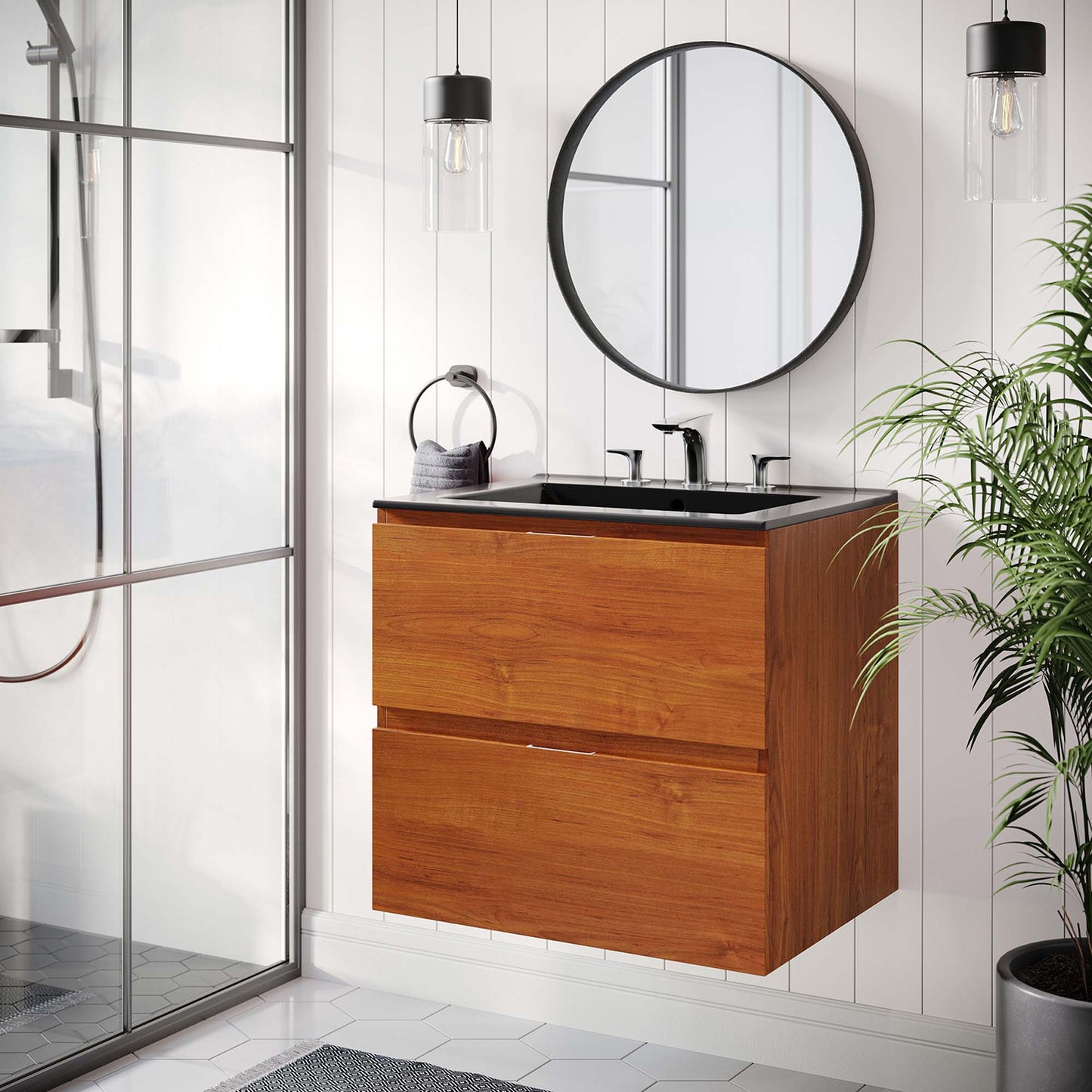 Scenic 24" Wall-Mount Bathroom Vanity