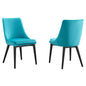 Lot de 2 chaises de salle à manger en velours Viscount Accent Performance par Modway