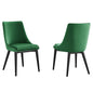 Lot de 2 chaises de salle à manger en velours Viscount Accent Performance par Modway