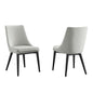 Lot de 2 chaises de salle à manger en velours Viscount Accent Performance par Modway