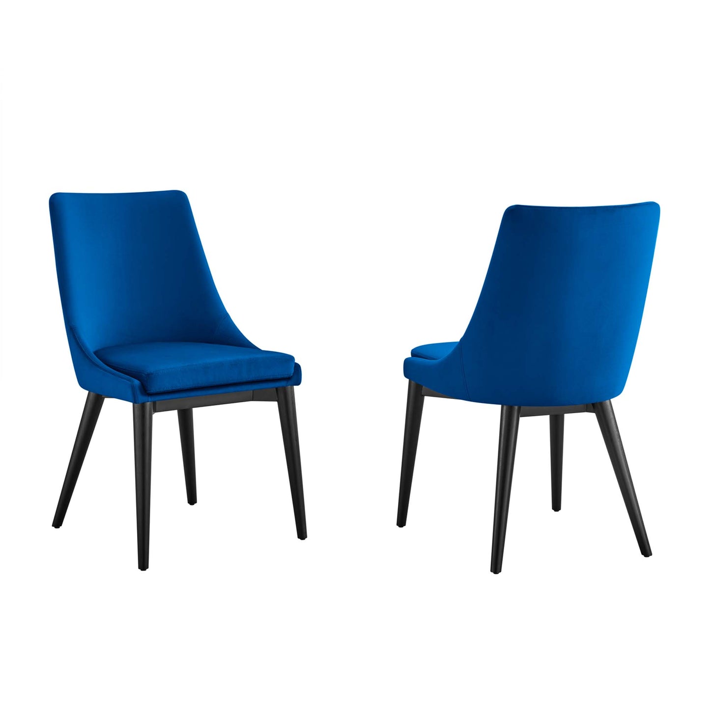 Lot de 2 chaises de salle à manger en velours Viscount Accent Performance par Modway