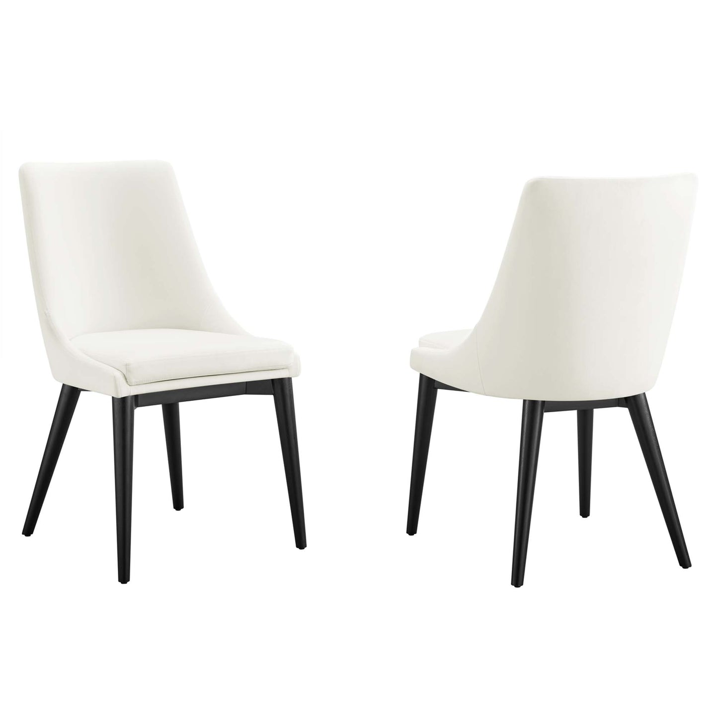 Lot de 2 chaises de salle à manger en velours Viscount Accent Performance par Modway