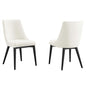 Lot de 2 chaises de salle à manger en velours Viscount Accent Performance par Modway