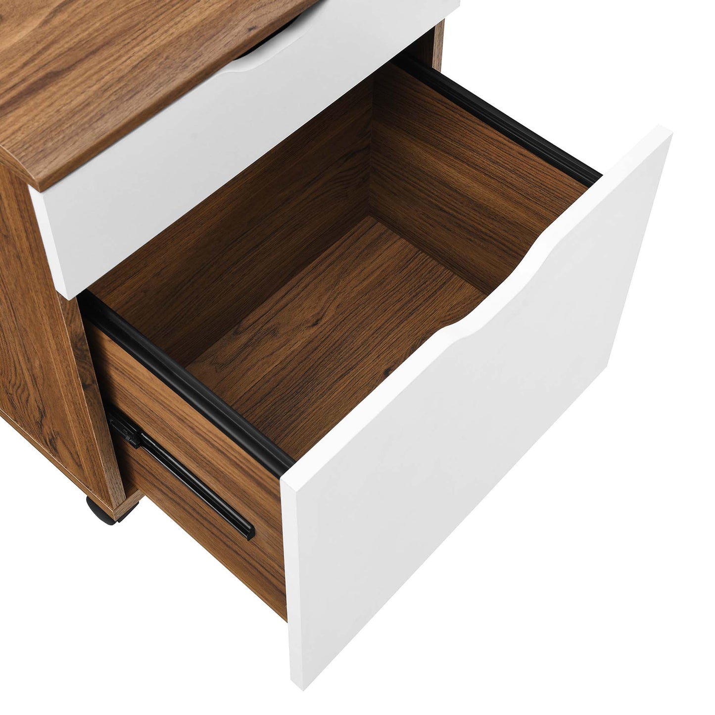 Envision Wood Desk and File Cabinet Set