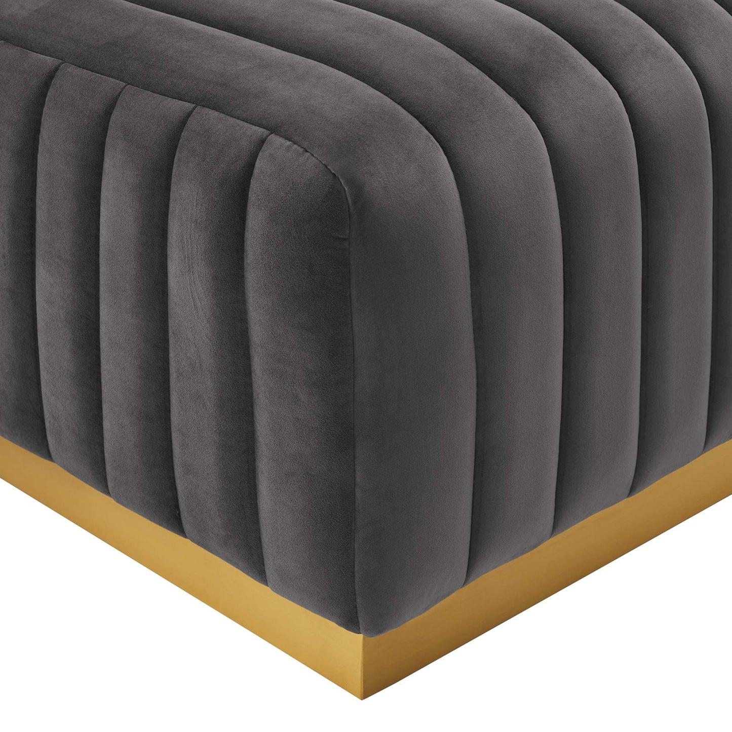 Conjure 4-Piece Channel Tufted Performance Velvet Sectional