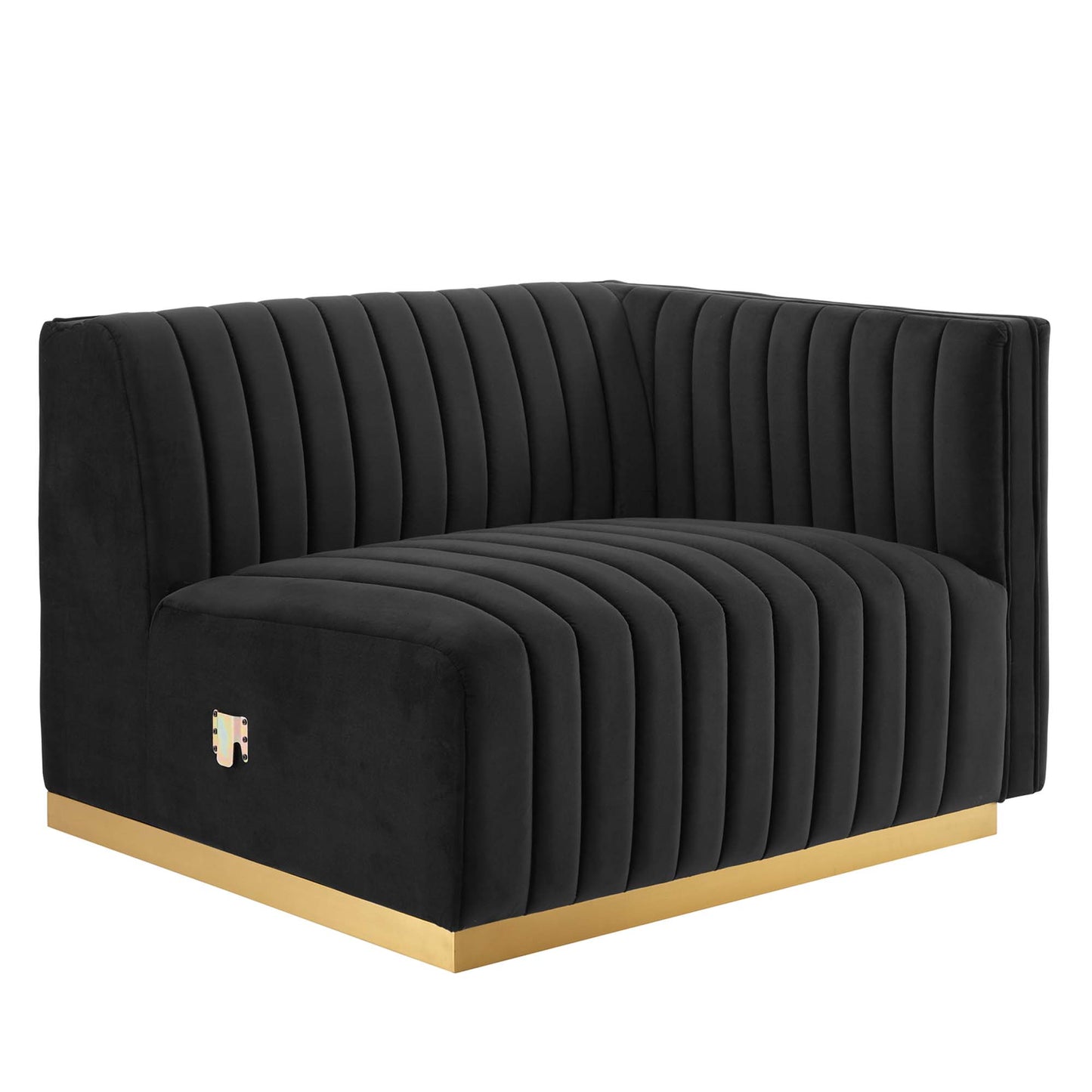 Conjure 4-Piece Channel Tufted Performance Velvet Sofa