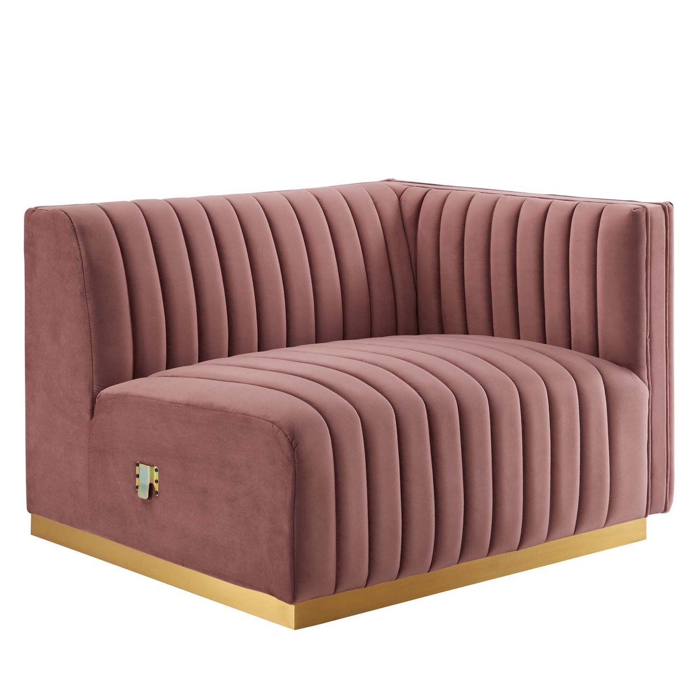 Conjure 4-Piece Channel Tufted Performance Velvet Sofa